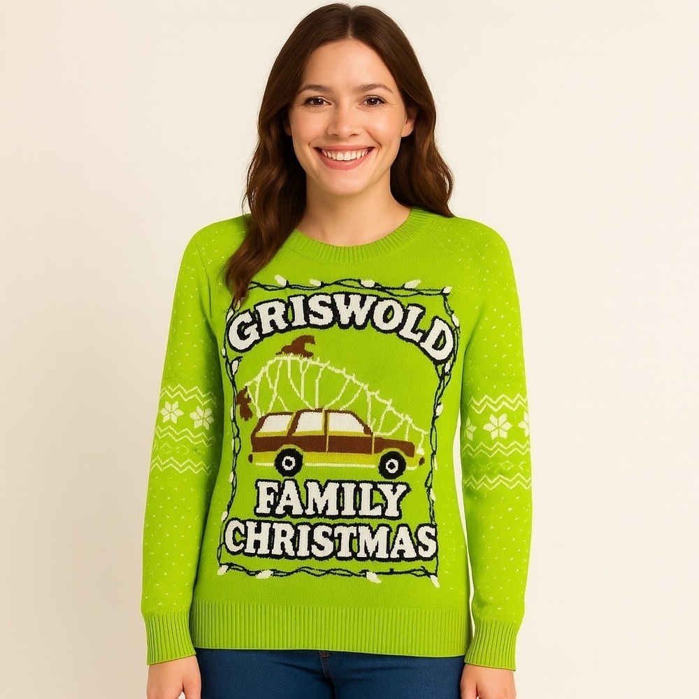 Griswold Family Christmas Ugly Sweater National Lampoons Christmas Vacation Sz M